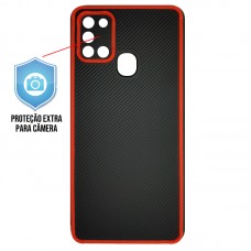 Capa para Samsung Galaxy A21s - Storm Protector Vermelha